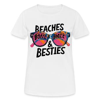 Strände, Cocktails und beste Freundinnen - Frauen T-Shirt atmungsaktiv - Weiß - Vorne - AI Model Female 172 dark (172cm)