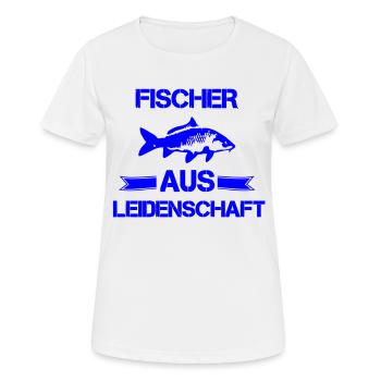 Des pêcheurs passionnés - T-shirt respirant Femme - blanc - Devant - AI Model Female 172 dark (172cm)
