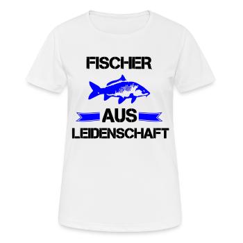 Des pêcheurs passionnés - T-shirt respirant Femme - blanc - Devant - AI Model Female 172 dark (172cm)