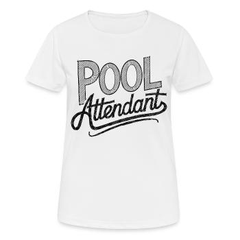 S’amuser sur l’eau - T-shirt respirant Femme - blanc - Devant - AI Model Female 172 dark (172cm)