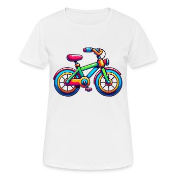 Bicyclette - T-shirt respirant Femme - blanc - Devant - AI Model Female 172 dark (172cm)