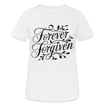 ewig vergeben - Frauen T-Shirt atmungsaktiv - Weiß - Vorne - AI Model Female 172 dark (172cm)
