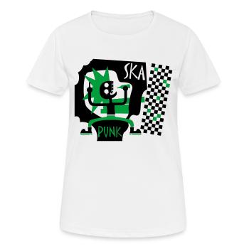 Ska Punk - Frauen T-Shirt atmungsaktiv - Weiß - Vorne - AI Model Female 172 dark (172cm)