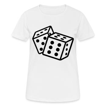 cube - T-shirt respirant Femme - blanc - Devant - AI Model Female 172 dark (172cm)
