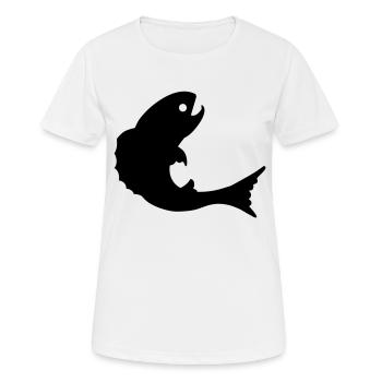 fisch - T-shirt respirant Femme - blanc - Devant - AI Model Female 172 dark (172cm)