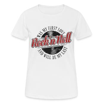 Rock'n'Roll Love - Red - Women's Breathable T-Shirt - white - Front - AI Model Female 172 dark (172cm)