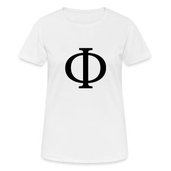 Phi - T-shirt respirant Femme - blanc - Devant - AI Model Female 172 dark (172cm)