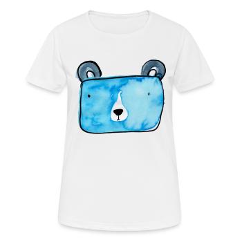 Bärli - T-shirt respirant Femme - blanc - Devant - AI Model Female 172 dark (172cm)