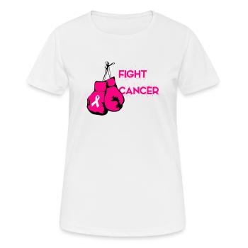 Lutte contre le cancer Rose Pink Pink Bow - T-shirt respirant Femme - blanc - Devant - AI Model Female 172 dark (172cm)