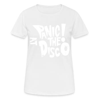 Panique à la discothèque - T-shirt respirant Femme - blanc - Devant - AI Model Female 172 dark (172cm)