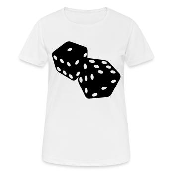 Dice - Women's Breathable T-Shirt - white - Front - AI Model Female 172 dark (172cm)