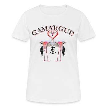 flamingo duo Camargue - Women's Breathable T-Shirt - white - Front - AI Model Female 172 dark (172cm)