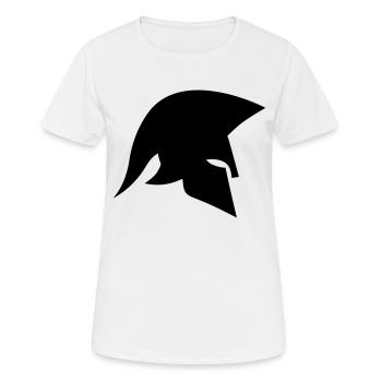 sparta - Frauen T-Shirt atmungsaktiv - Weiß - Vorne - AI Model Female 172 dark (172cm)