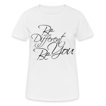 Be Different Be You Design - Women's Breathable T-Shirt - white - Front - AI Model Female 172 dark (172cm)