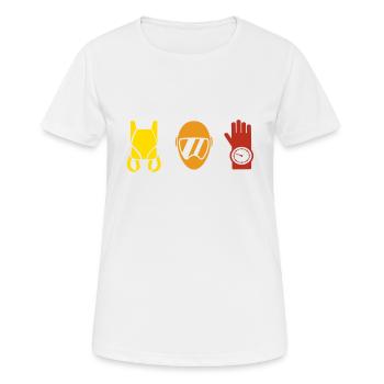 Skydiver - Parachutisme - T-shirt respirant Femme - blanc - Devant - AI Model Female 172 dark (172cm)