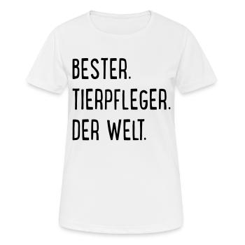 Tierpfleger - Frauen T-Shirt atmungsaktiv - Weiß - Vorne - AI Model Female 172 dark (172cm)