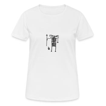 Petroglyph symbol - Women's Breathable T-Shirt - white - Front - AI Model Female 172 dark (172cm)