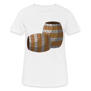 Barils - T-shirt respirant Femme - blanc - Devant - AI Model Female 172 dark (172cm)