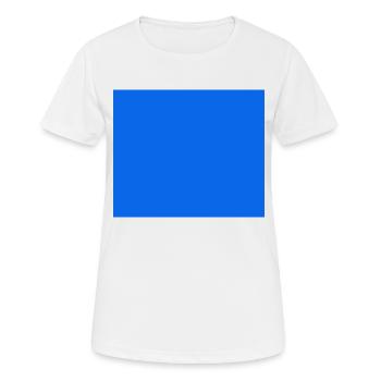 Couleur Bleu Rectangle - T-shirt respirant Femme - blanc - Devant - AI Model Female 172 dark (172cm)