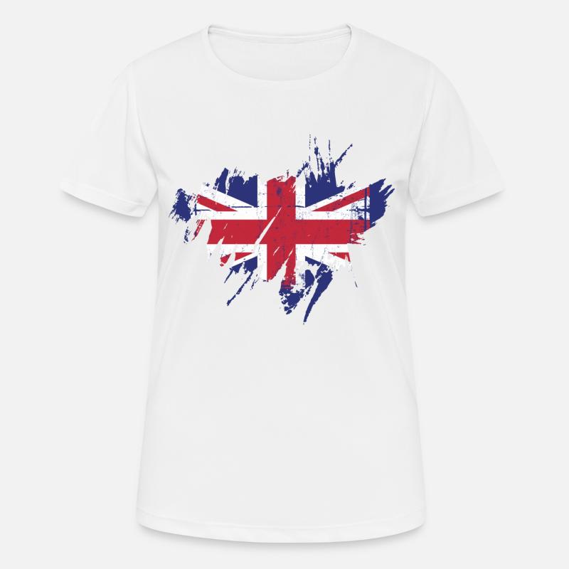 british flag - Women's Breathable T-Shirt - white
