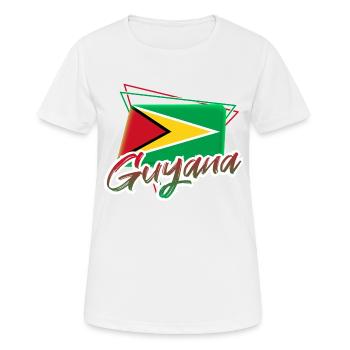 Guyana - T-shirt respirant Femme - blanc - Devant - AI Model Female 172 dark (172cm)