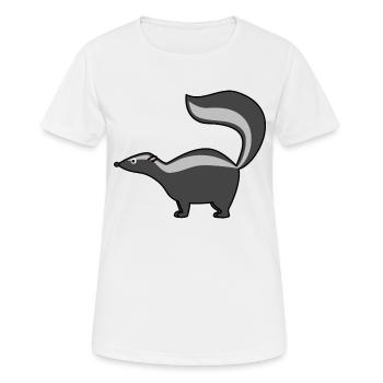 Putois - T-shirt respirant Femme - blanc - Devant - AI Model Female 172 dark (172cm)