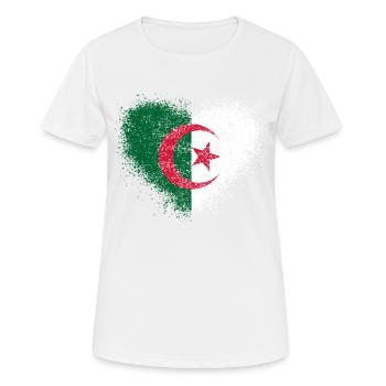 Algerien - Frauen T-Shirt atmungsaktiv - Weiß - Vorne - AI Model Female 172 dark (172cm)