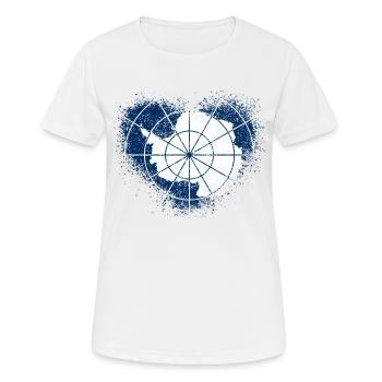 Antarctica - Women's Breathable T-Shirt - white - Front - AI Model Female 172 dark (172cm)