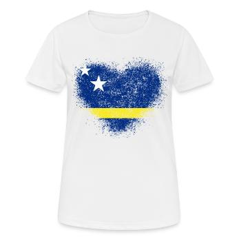 Curaçao - T-shirt respirant Femme - blanc - Devant - AI Model Female 172 dark (172cm)