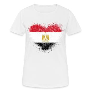 Ägypten - Frauen T-Shirt atmungsaktiv - Weiß - Vorne - AI Model Female 172 dark (172cm)