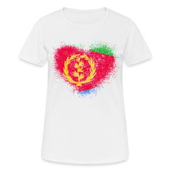 Eritrea - Frauen T-Shirt atmungsaktiv - Weiß - Vorne - AI Model Female 172 dark (172cm)