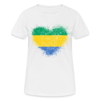 Gabon - Women's Breathable T-Shirt - white - Front - AI Model Female 172 dark (172cm)