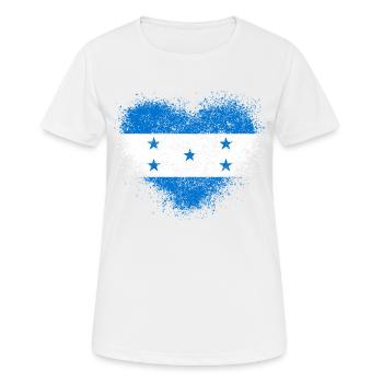 Honduras - Frauen T-Shirt atmungsaktiv - Weiß - Vorne - AI Model Female 172 dark (172cm)