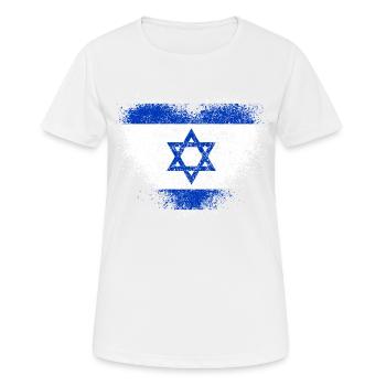 Israel - Frauen T-Shirt atmungsaktiv - Weiß - Vorne - AI Model Female 172 dark (172cm)