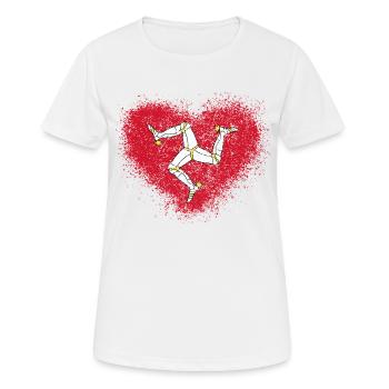 Isle Of Man - Women's Breathable T-Shirt - white - Front - AI Model Female 172 dark (172cm)