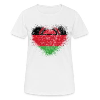 Malawi - Women's Breathable T-Shirt - white - Front - AI Model Female 172 dark (172cm)