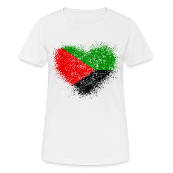 Martinique - T-shirt respirant Femme - blanc - Devant - AI Model Female 172 dark (172cm)