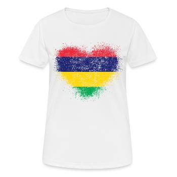 Maurice - T-shirt respirant Femme - blanc - Devant - AI Model Female 172 dark (172cm)