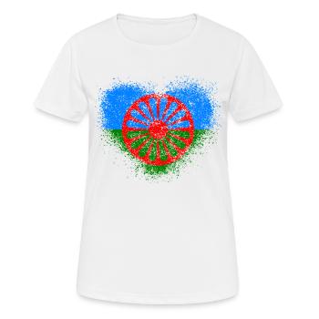 Roma - Frauen T-Shirt atmungsaktiv - Weiß - Vorne - AI Model Female 172 dark (172cm)
