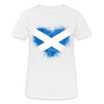 Schottland - Frauen T-Shirt atmungsaktiv - Weiß - Vorne - AI Model Female 172 dark (172cm)