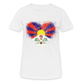 Tibet - Women's Breathable T-Shirt - white - Front - AI Model Female 172 dark (172cm)