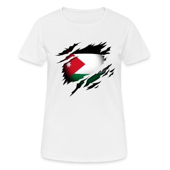 Jordan at heart - Women's Breathable T-Shirt - white - Front - AI Model Female 172 dark (172cm)