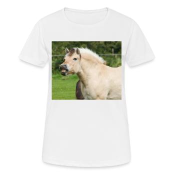 Horse. Horse. - Women's Breathable T-Shirt - white - Front - AI Model Female 172 dark (172cm)