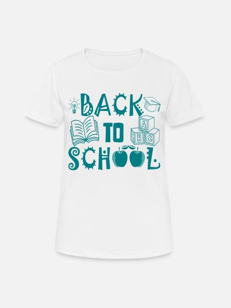 Back to School - Women's Breathable T-Shirt - white