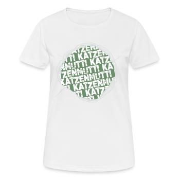 großkatze seekatze perserkatze bday cool zitat - Frauen T-Shirt atmungsaktiv - Weiß - Vorne - AI Model Female 172 dark (172cm)