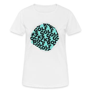 putter golfvêtement golfduvet golfkids golfclock - T-shirt respirant Femme - blanc - Devant - AI Model Female 172 dark (172cm)