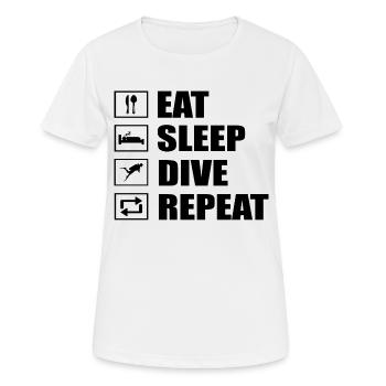 Diver Quote Gift Scuba - T-shirt respirant Femme - blanc - Devant - AI Model Female 172 dark (172cm)