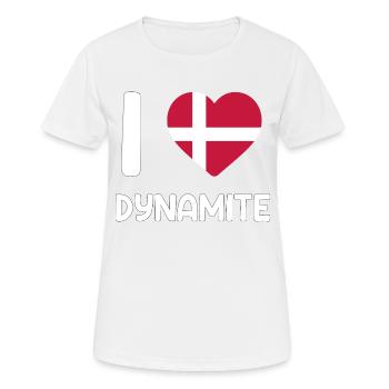 Dynamite danoise Danemark cadeau de Dane - T-shirt respirant Femme - blanc - Devant - AI Model Female 172 dark (172cm)