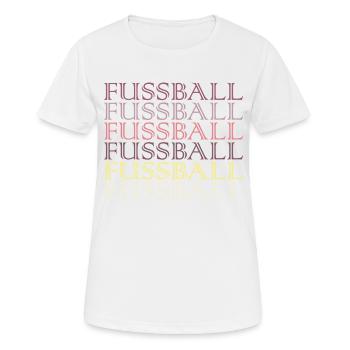 Fußball Soccer - Frauen T-Shirt atmungsaktiv - Weiß - Vorne - AI Model Female 172 dark (172cm)