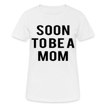 Schwangerschaft Babyparty Babyshower Boy Girl - Frauen T-Shirt atmungsaktiv - Weiß - Vorne - AI Model Female 172 dark (172cm)